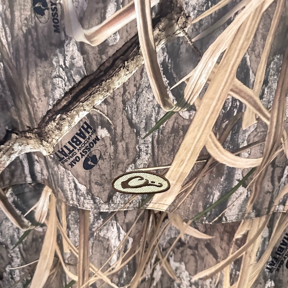 DRAKE WATERFOWL L Camo air vent Max 5 hyper shield windproof UPC+ button top - Picture 11 of 13